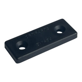 Placa nylon negra para cinchas