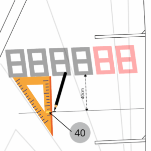Colocacion numeros vela Optimist e ILCA