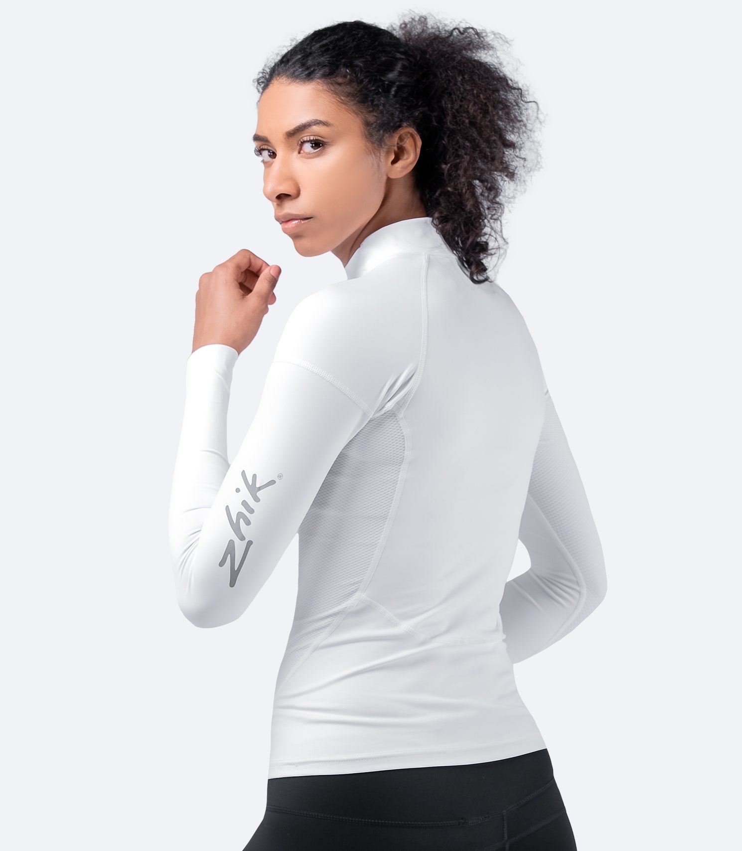 Womens Eco Spandex UPF50+ Long Sleeve Rash Guard - Imagen 13