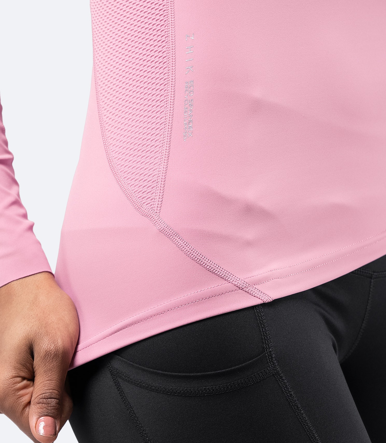 Womens Eco Spandex UPF50+ Long Sleeve Rash Guard - Imagen 6