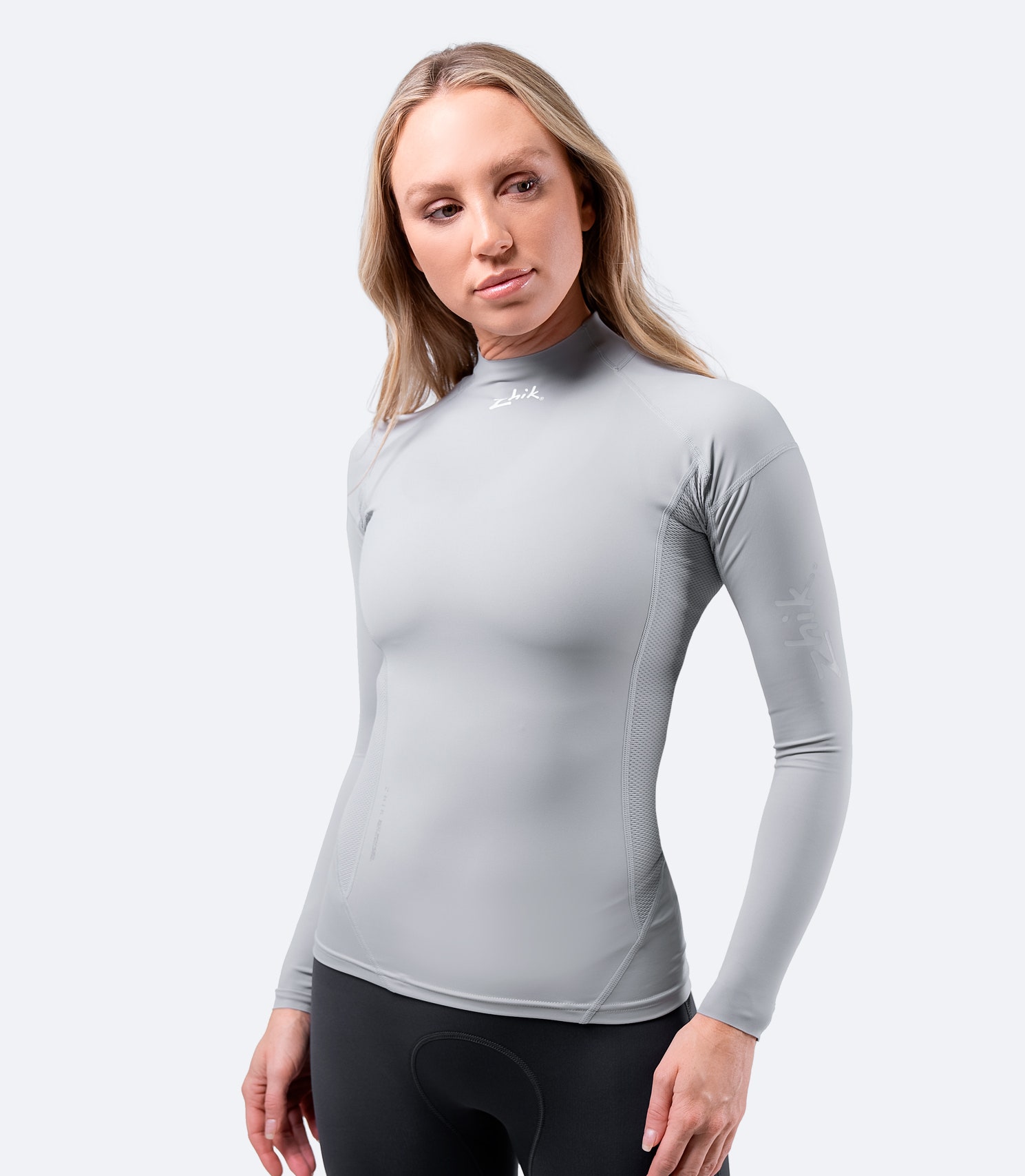 Womens Eco Spandex UPF50+ Long Sleeve Rash Guard - Imagen 4