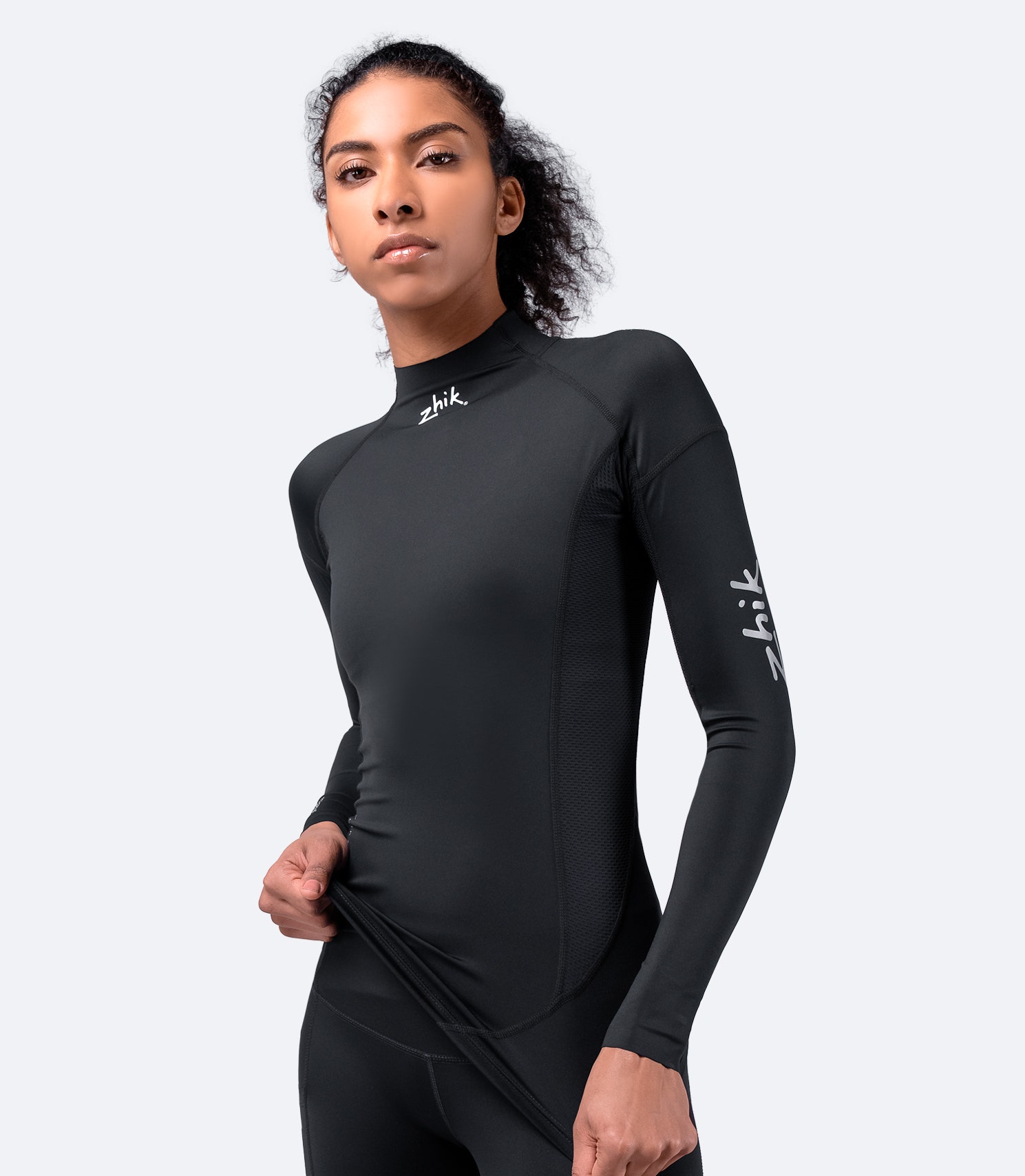 Womens Eco Spandex UPF50+ Long Sleeve Rash Guard - Imagen 15