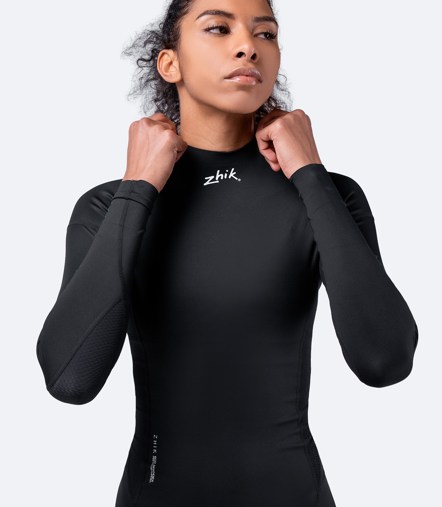 Womens Eco Spandex UPF50+ Long Sleeve Rash Guard - Imagen 16