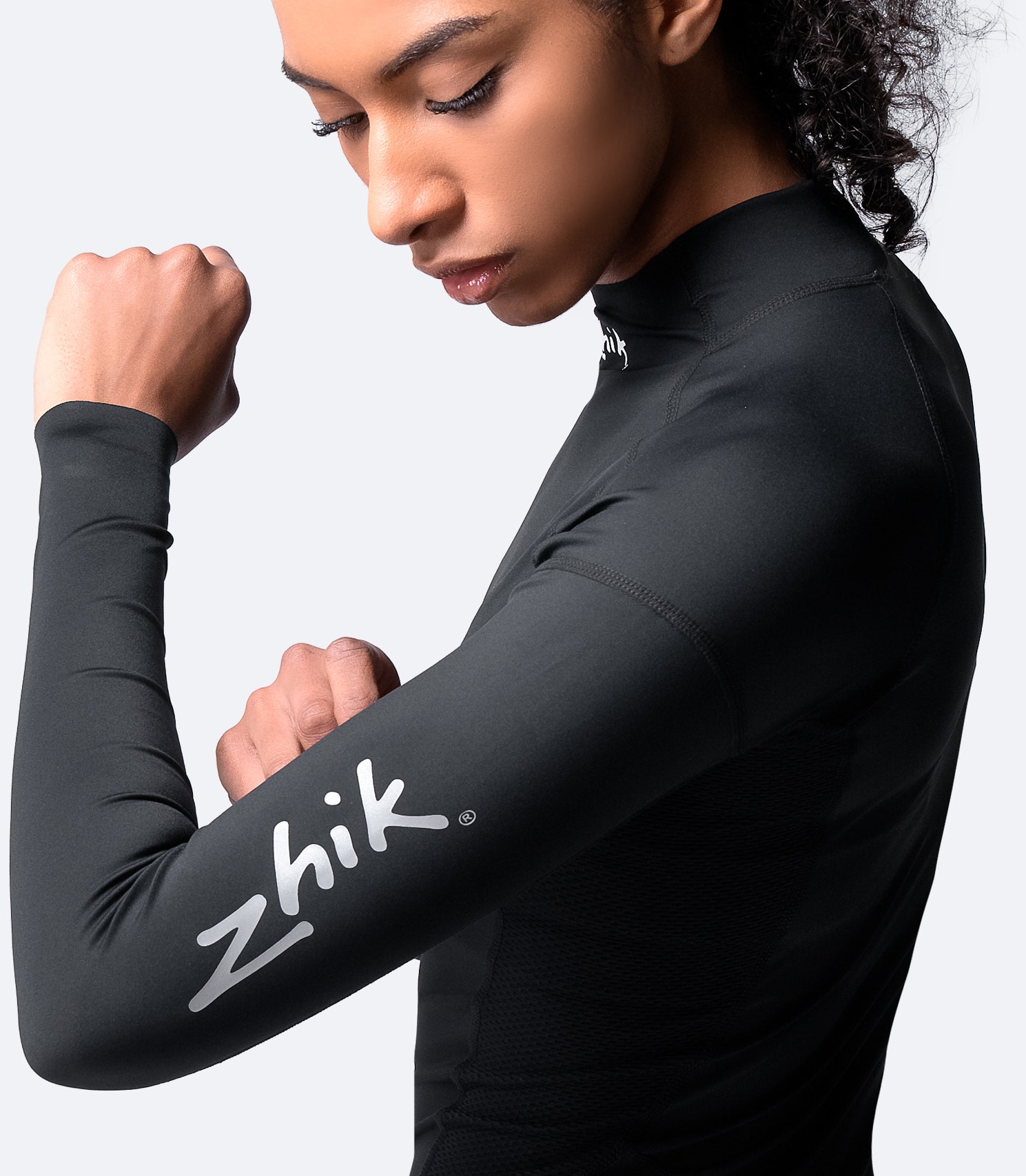 Womens Eco Spandex UPF50+ Long Sleeve Rash Guard - Imagen 17